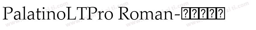 PalatinoLTPro Roman字体转换